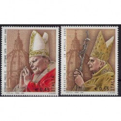 Włochy - Nr 3069 - 70 2005r - Papież