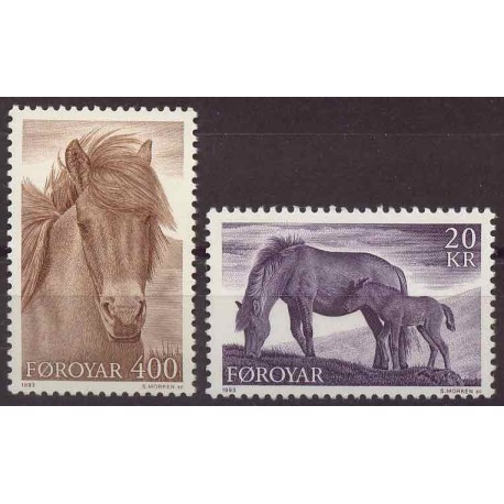 Wyspy Owcze - Nr 250 - 51 1993r - Konie