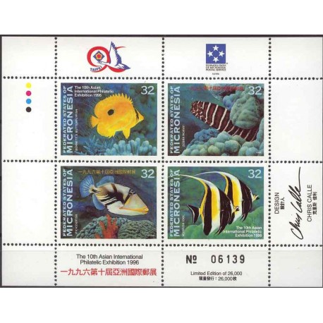 Mikronezja - Nr 522 - 25 1986r - Ryby
