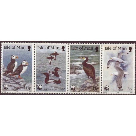 Wyspa Man - Nr 408 - 11 1989r - WWF - Ptaki
