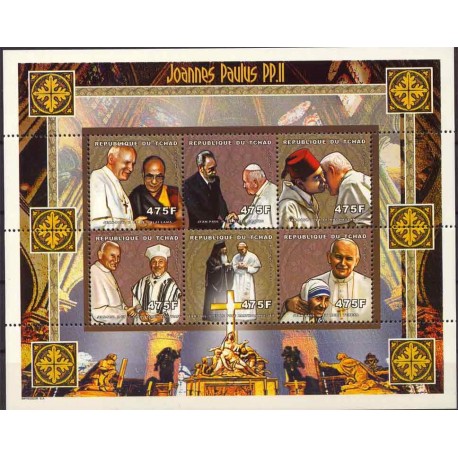 Czad - Nr 1975 - 80  Chr 289 A 1999r - Papież