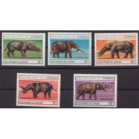 Kongo - Nr 1412 - 16 1994r - Dinozaury
