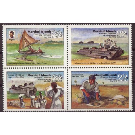 Wyspy Marshalla - Nr 082 - 85 1986r - Marynistyka - Militaria