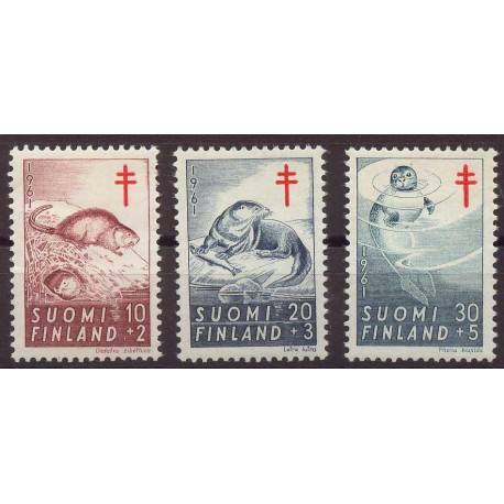 Finlandia - Nr 536 - 38 1961r - Fauna morska