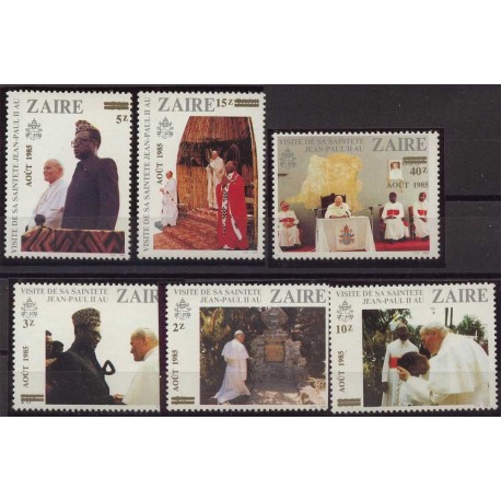 Zair - Nr 897 - 02  Chr 72 1985r - Papież