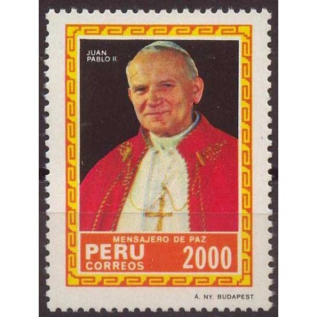 Peru - Nr 1292 Chr 61 1985r - Papież