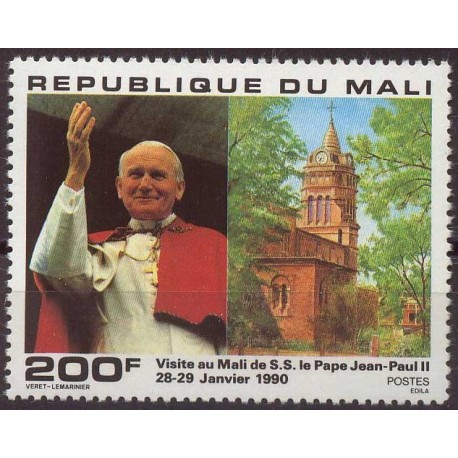Mali - Nr 1228 Chr 128 1990r - Papież