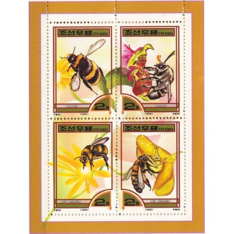 Korea N. - Bl 459 2000r - Pszczoły