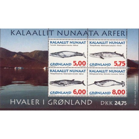 Grenlandia - Bl 13 1997r - Ssaki morskie