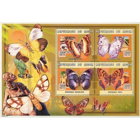 Niger - Nr 1729 - 32 A 1999r. - Motyle