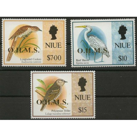 Niue - Nr 028 - 30 O.H.M.S. 1994r - Ptaki