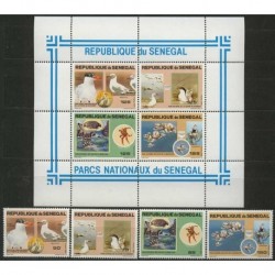 Senegal - Nr 741 - 44 Bl 40 1981r - Ptaki