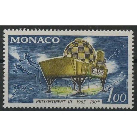 Monako - Nr 840 1966r - Marynistyka - Płetwonurek