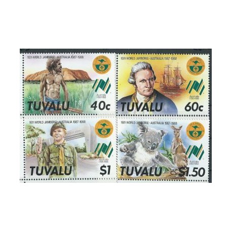 Tuvalu - Nr 480 - 83 1987r - Marynistyka - Ssaki
