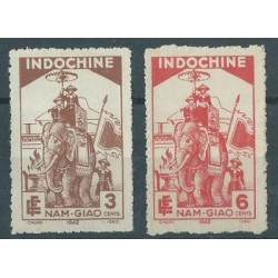 Indochiny - Nr 259 - 60 1942r - Ssaki