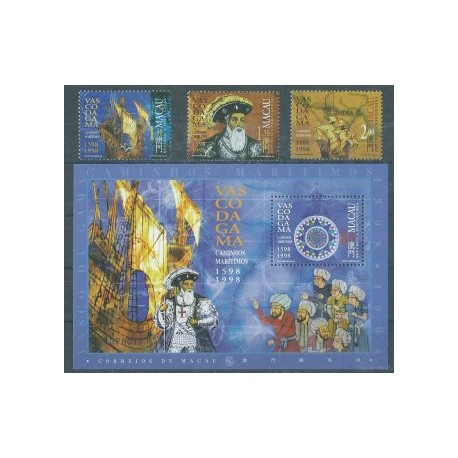 Macau - Nr 965 - 67 Bl 54 1998r - Marynistyka