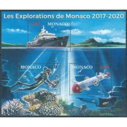Monako - Bl 124 2017r - Marynistyka - Płetwonurek