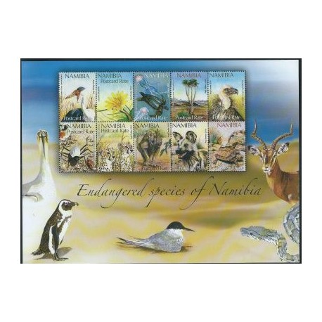 Namibia - Nr 1326 - 35 Klb2010r - Ptaki - Ssaki