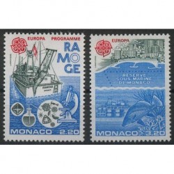 Monako - Nr 1746 - 47 1986r - CEPT - Ryba