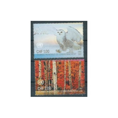 ONZ Genf - Nr 1008 - 092017r - Ptaki - Drzewa