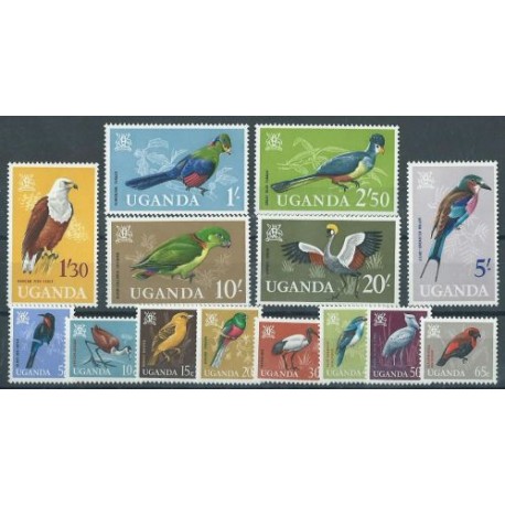 Uganda - Nr 087 - 00 1965r - Ptaki