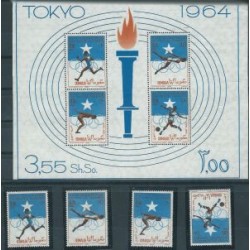 Somalia - Nr 060 - 63 Bl 1 1964r - Sport - Olimpiada