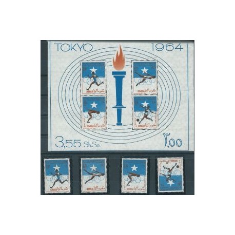 Somalia - Nr 060 - 63 Bl 1 1964r - Sport - Olimpiada