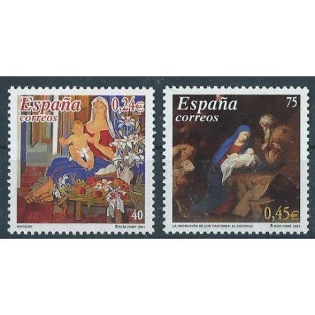 Hiszpania - Nr 3669 - 70 2001r - Boże Narodzenie