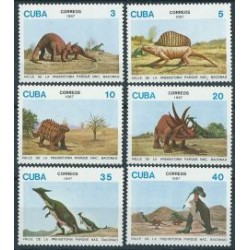 Kuba - Nr 3109 - 14 1987r - Dinozaury