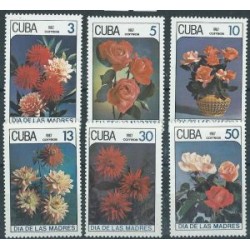 Kuba - Nr 3093 - 98 1987r - Kwiaty