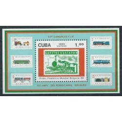 Kuba - Bl 115 1989r - Kolej