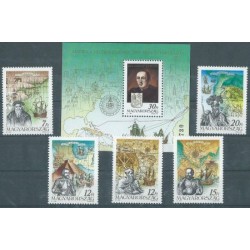 Węgry - Nr 4165 - 69 Bl 217 1991r - Marynistyka