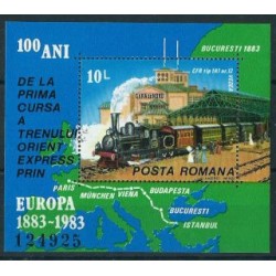 Rumunia - Bl 198 1983r - Kolej