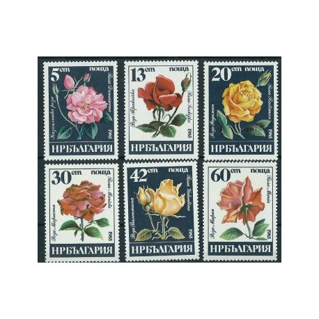 Bułgaria - Nr 3373 - 78 1985r - Kwiaty
