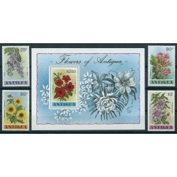 Antigua - Nr 520 - 23 Bl 38 1978r - Kwiaty