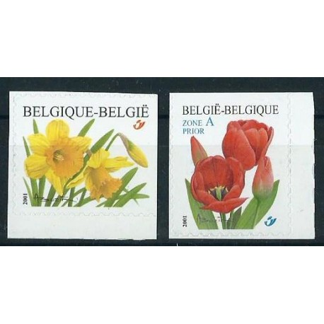 Belgia - Nr 3095 - 96 2001r - Kwiaty