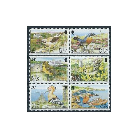 Wyspa Man - Nr 570 - 75 1994r - Ptaki - Latarnie