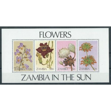 Zambia - Bl 12 1983r - Kwiaty