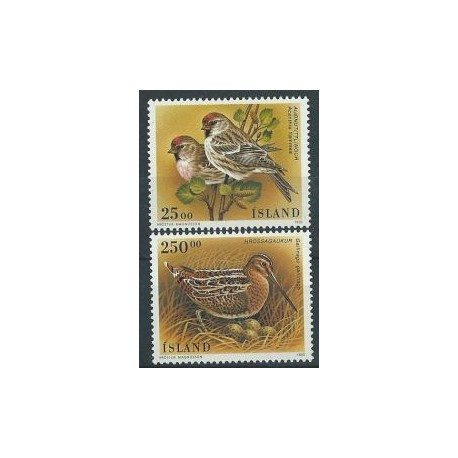 Islandia - Nr 833 - 34 1995r - Ptaki