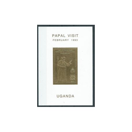 Uganda - Bl 184 1993r - Papiez