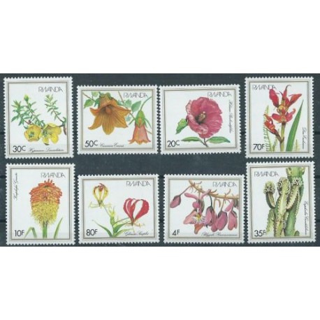 Rwanda - Nr 1167 - 74 1982r - Kwiaty