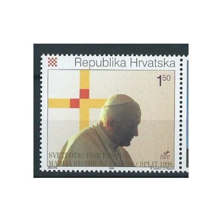 Chorwacja - Chr. 255 1998r - Papież