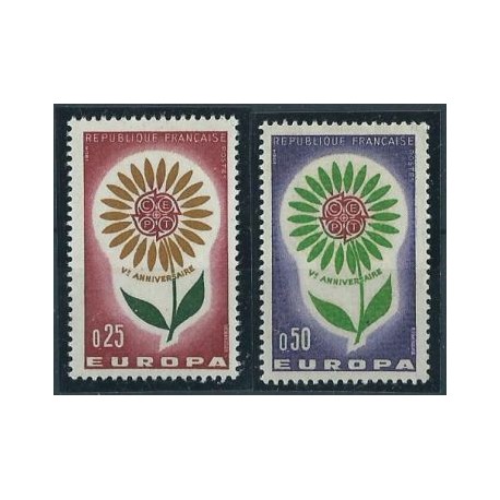 Francja - Nr 1490 - 91 1964r - CEPT
