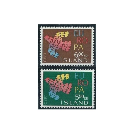 Islandia - Nr 354 - 55 1961r - CEPT