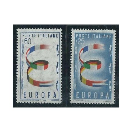 Włochy - Nr 992 - 93 1957r - CEPT