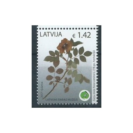 Łotwa - Nr 1009 2017r - Kwiaty