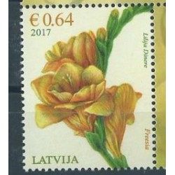 Łotwa - Nr 1010 2017r - Kwiaty