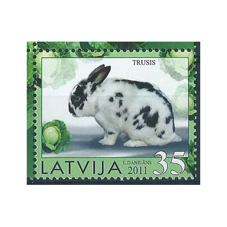 Łotwa - Nr 800 2011r - Ssaki