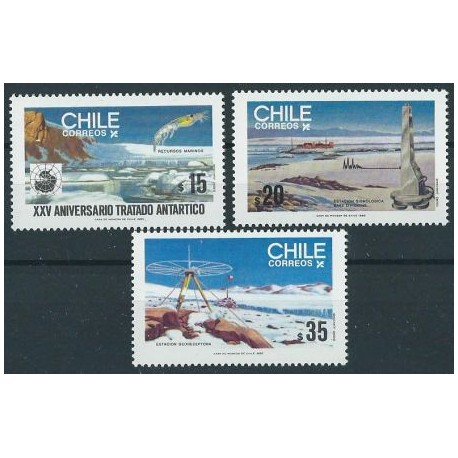 Chile - Nr 1088 - 90 1985r - Arktyka - Krajobrazy