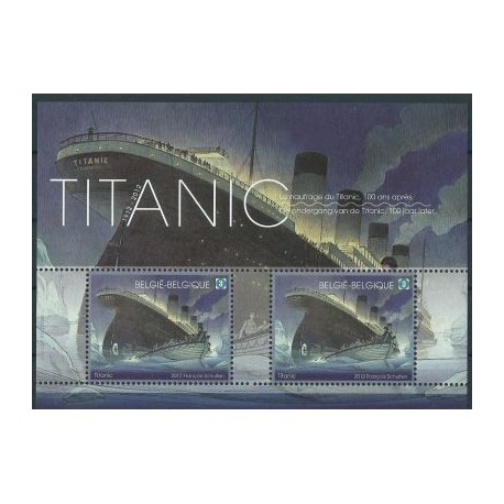 Belgia - Bl 168 2012r - Marynistyka - Titanic